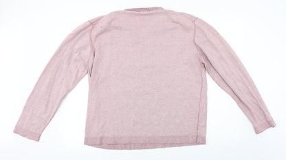Lee Cooper  Mens Pink   Pullover Jumper Size L
