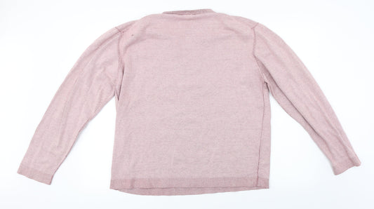 Lee Cooper  Mens Pink   Pullover Jumper Size L