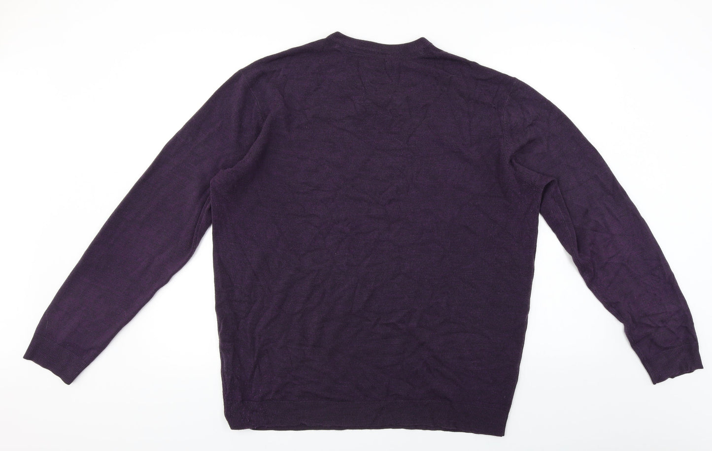 Womens UK Size XL M&Co Purple Pullover Jumper