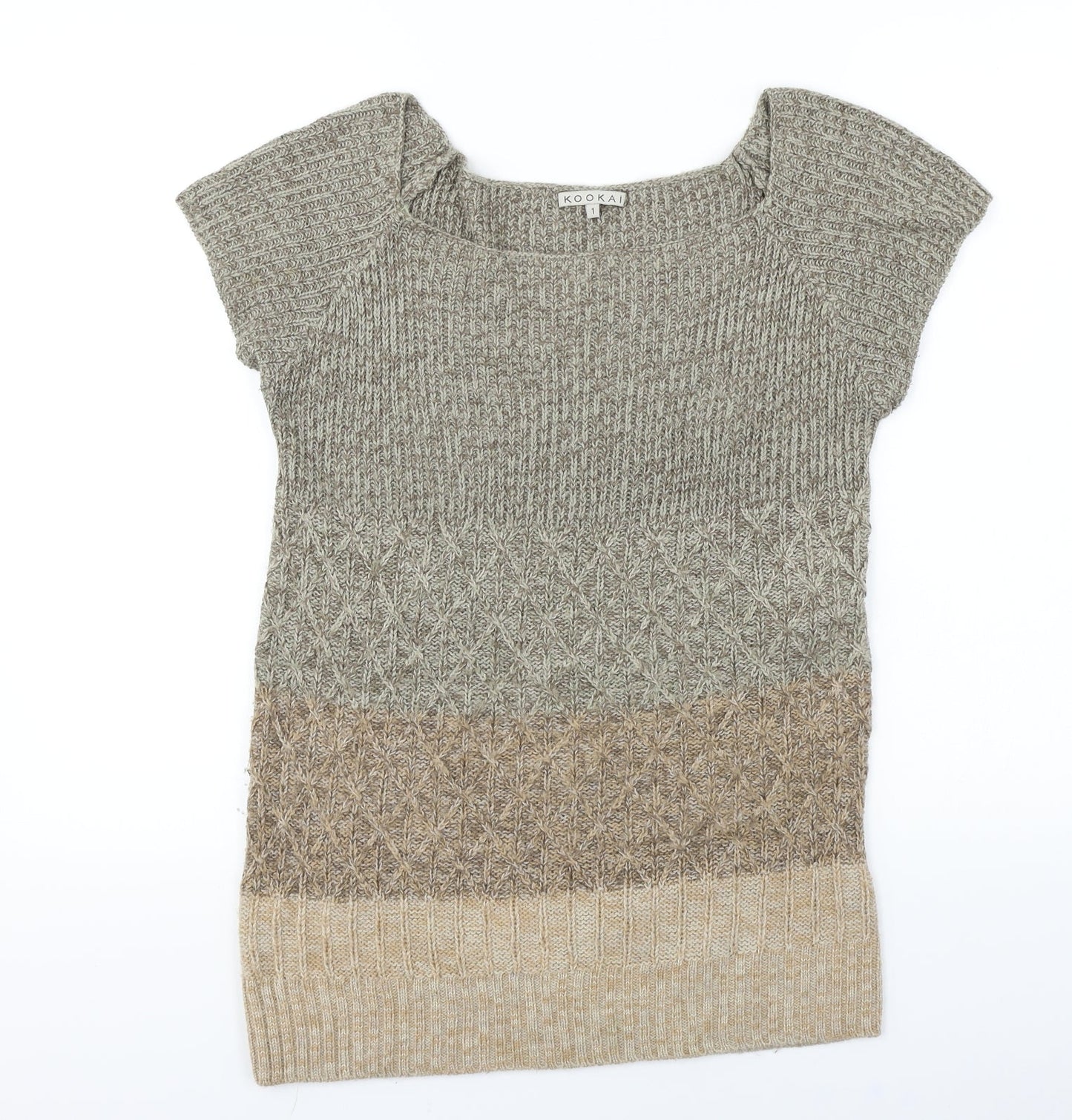 Womens UK Size XS Kookai Brown Pullover Jumper