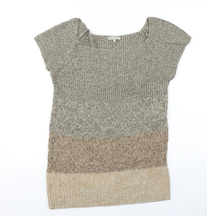 Womens UK Size XS Kookai Brown Pullover Jumper