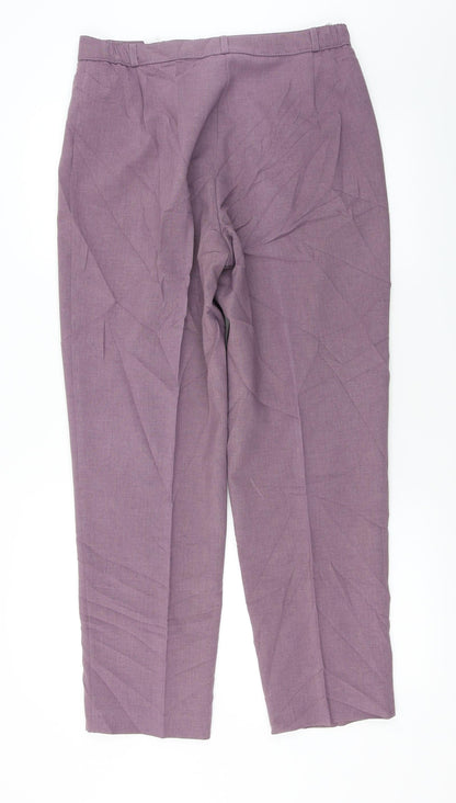 Marks and Spencer  Womens Purple   Trousers  Size 14 L26 in