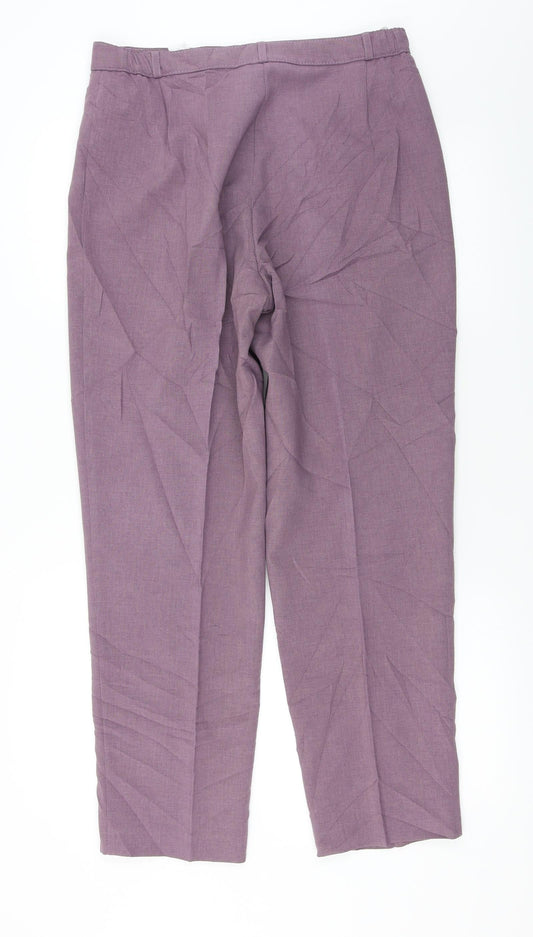 Marks and Spencer  Womens Purple   Trousers  Size 14 L26 in