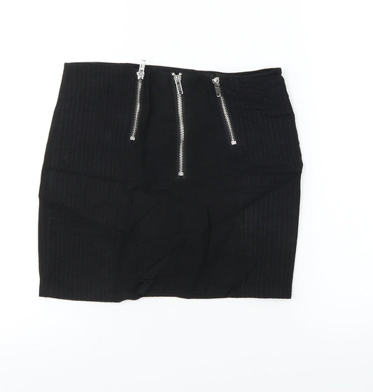 H&M  Womens Black   A-Line Skirt Size 6