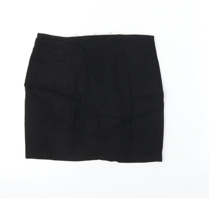 H&M  Womens Black   A-Line Skirt Size 6
