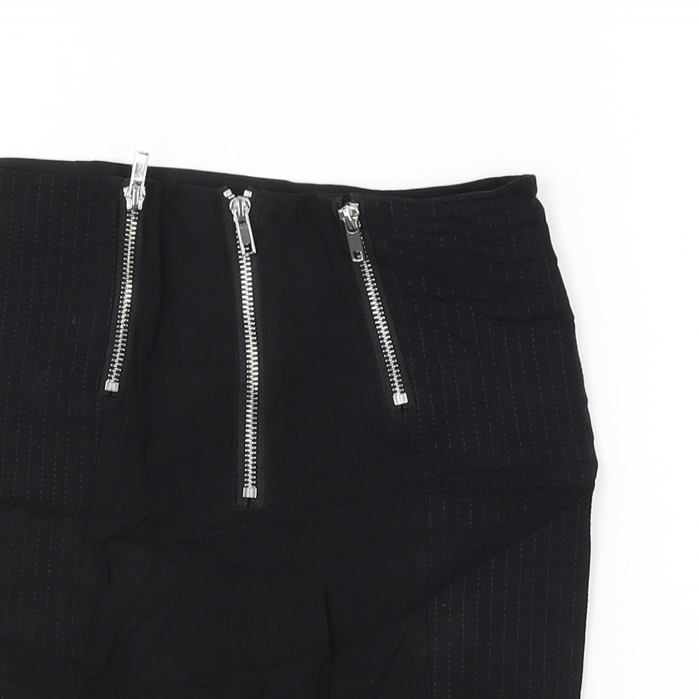 H&M  Womens Black   A-Line Skirt Size 6