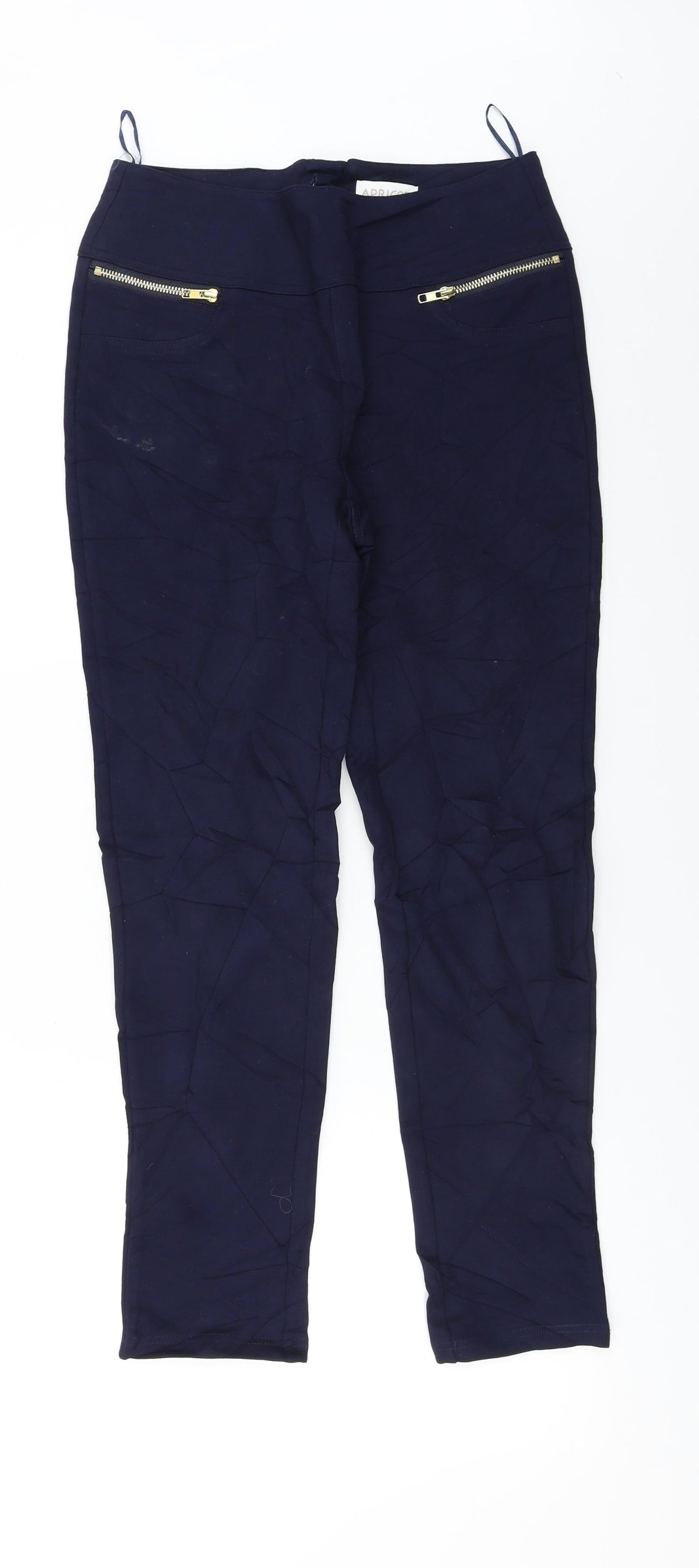 Womens UK Size 10 Apricot Regular Fit  Blue Trousers