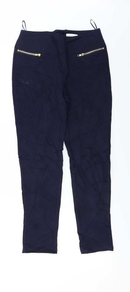 Womens UK Size 10 Apricot Regular Fit  Blue Trousers