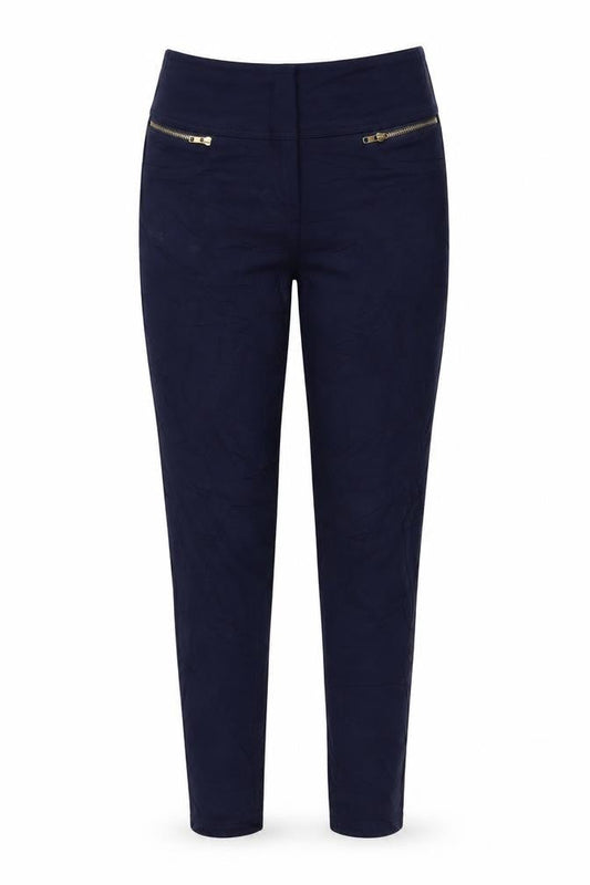 Womens UK Size 10 Apricot Regular Fit  Blue Trousers