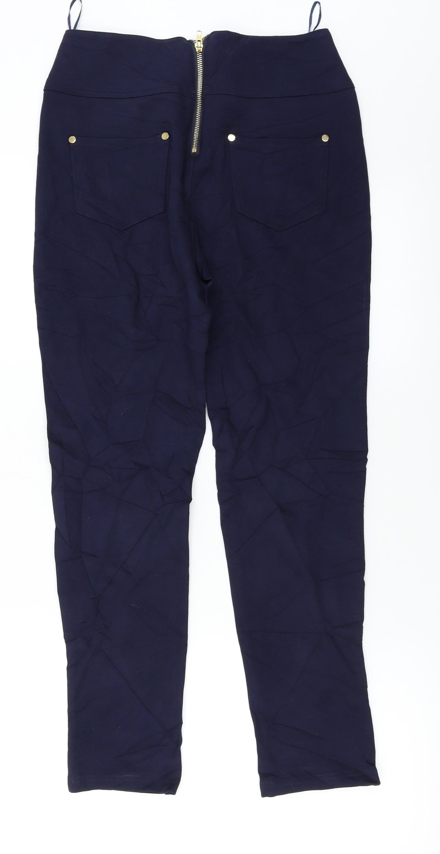 Womens UK Size 10 Apricot Regular Fit  Blue Trousers