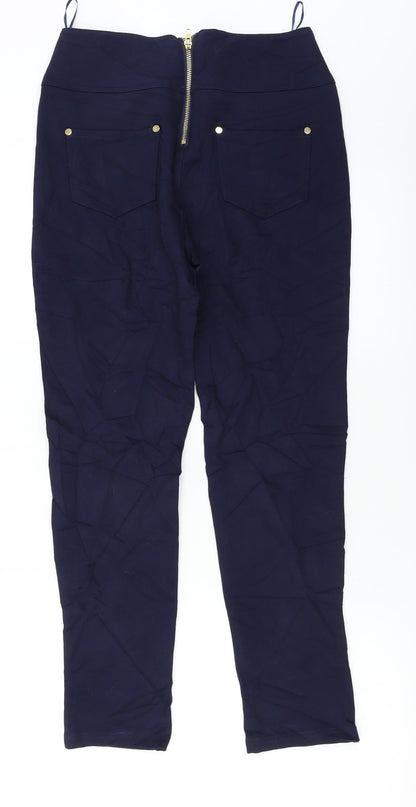 Womens UK Size 10 Apricot Regular Fit  Blue Trousers