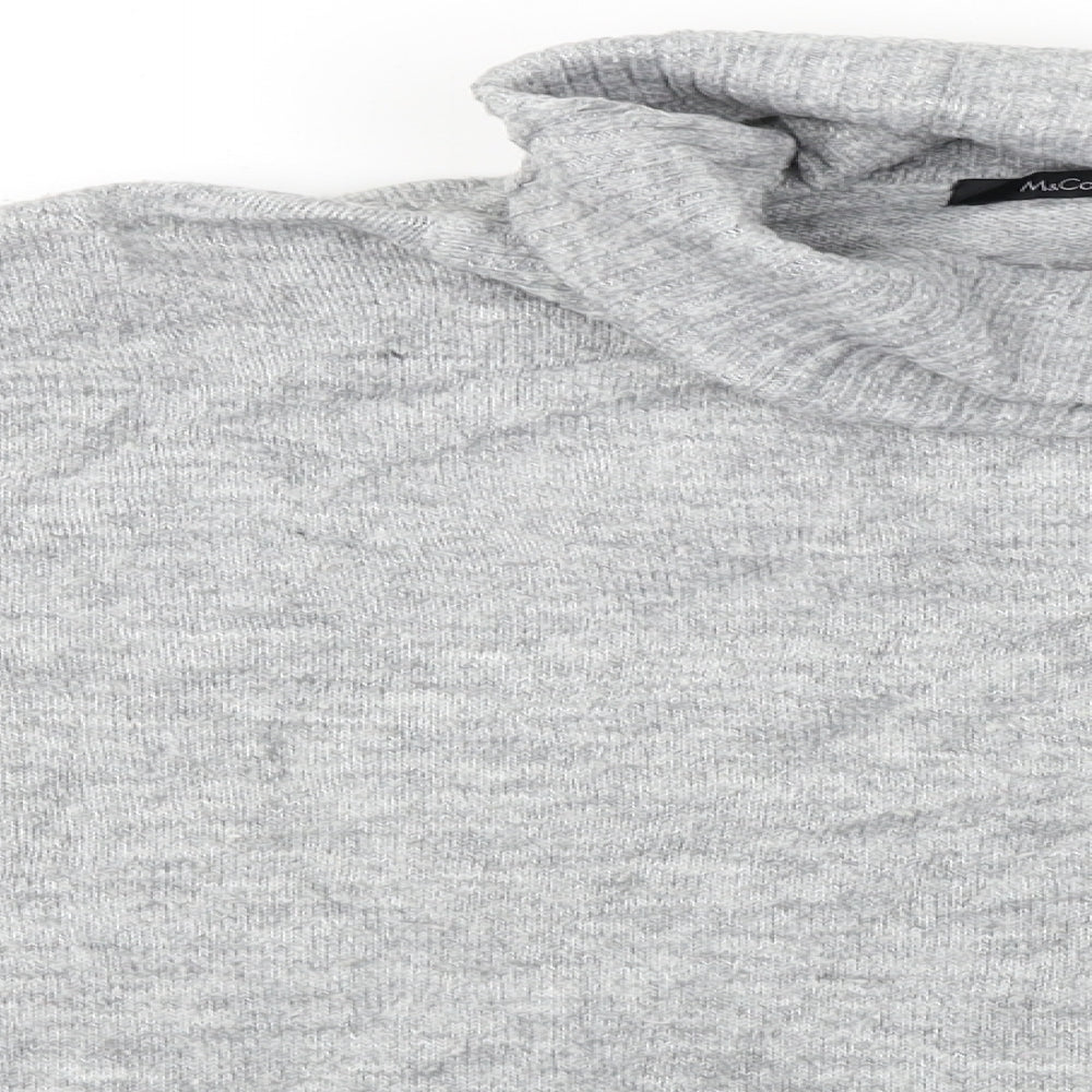 Womens UK Size 12 M&Co Grey Pullover Jumper