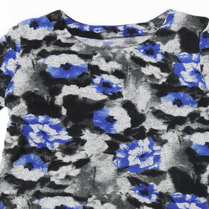 Preworn  Womens Grey Floral  A-Line  Size 12