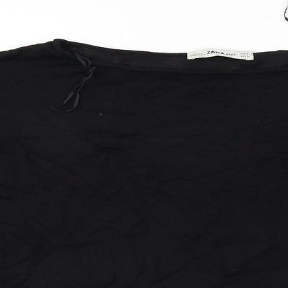 Womens UK Size S Zara Black Pullover Jumper