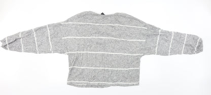 Womens UK Size L New Look Grey Pullover Jumper
