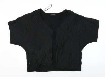 Womens UK Size XL bm collection Black Cardigan Jumper