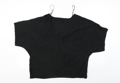 Womens UK Size XL bm collection Black Cardigan Jumper