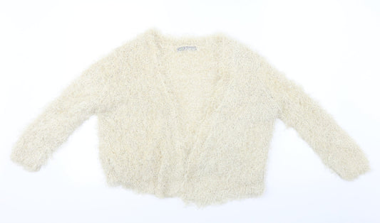Womens UK Size 16 Marks and Spencer Beige Cardigan Jumper