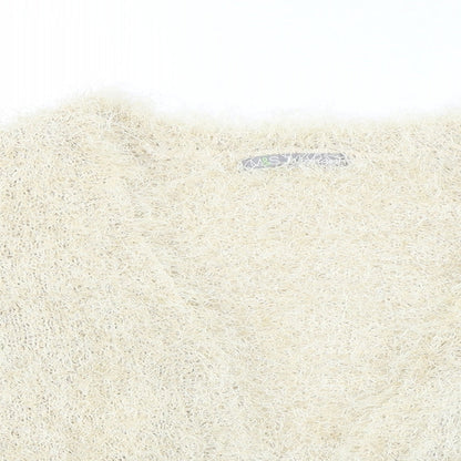 Womens UK Size 16 Marks and Spencer Beige Cardigan Jumper