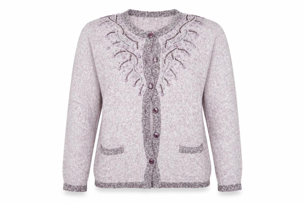 Womens UK Size L paramour Purple Cardigan Jumper