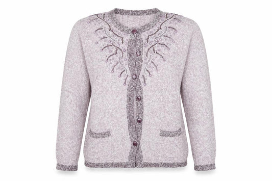 Womens UK Size L paramour Purple Cardigan Jumper