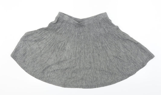 H&M Womens Grey   A-Line Skirt Size S