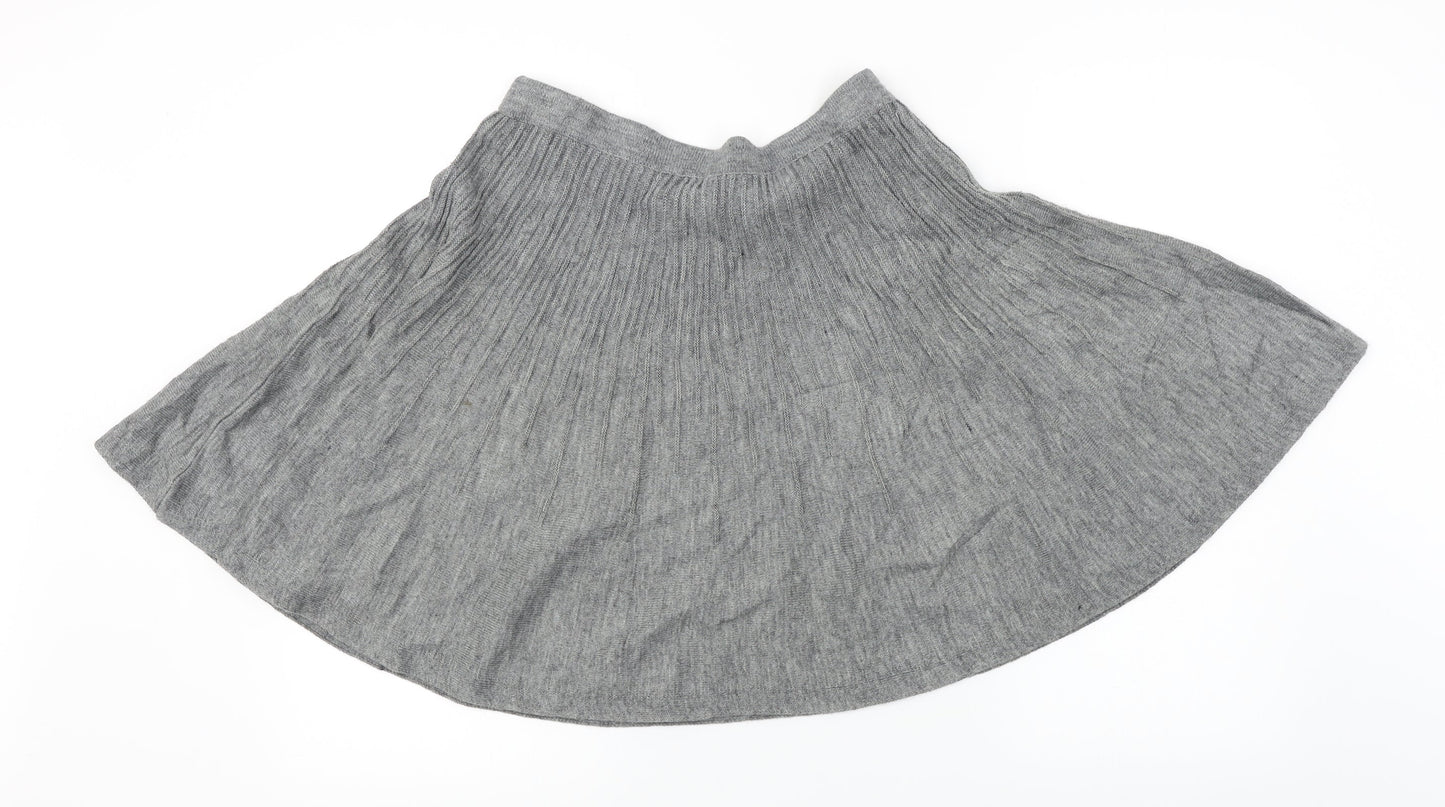 H&M Womens Grey   A-Line Skirt Size S