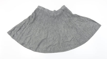 H&M Womens Grey   A-Line Skirt Size S