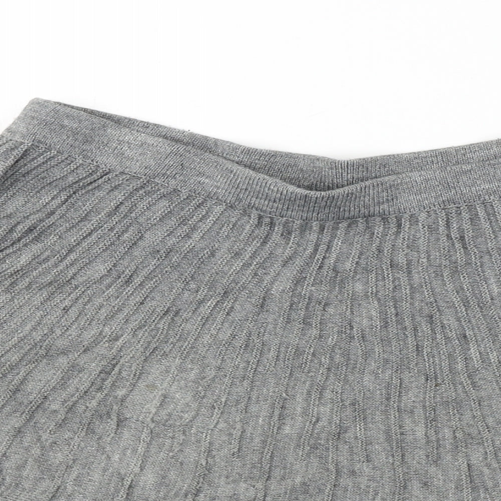 H&M Womens Grey   A-Line Skirt Size S