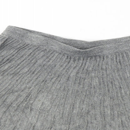 H&M Womens Grey   A-Line Skirt Size S
