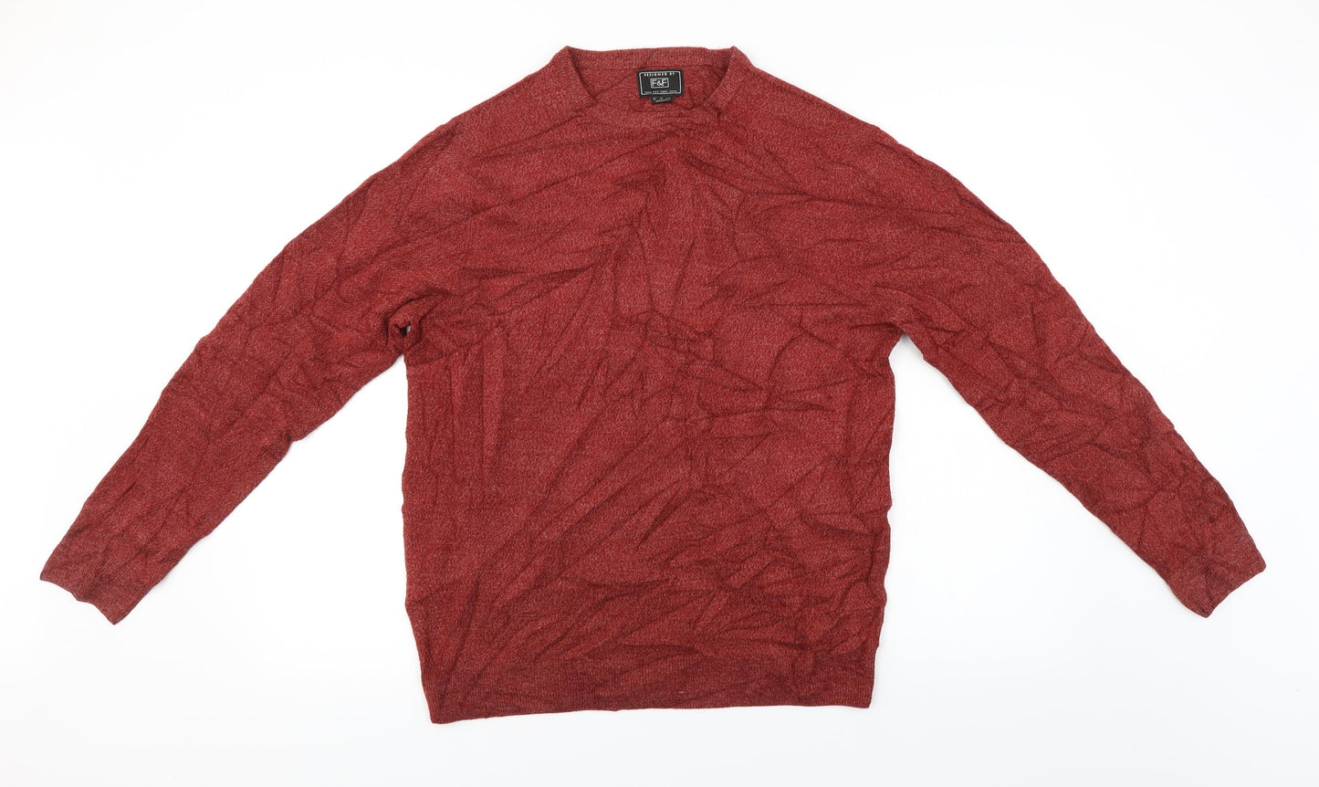 F&F  Mens Red   Pullover Jumper Size M