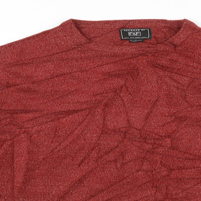 F&F  Mens Red   Pullover Jumper Size M