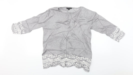 love knitwear   Womens Grey   Pullover Jumper Size 14
