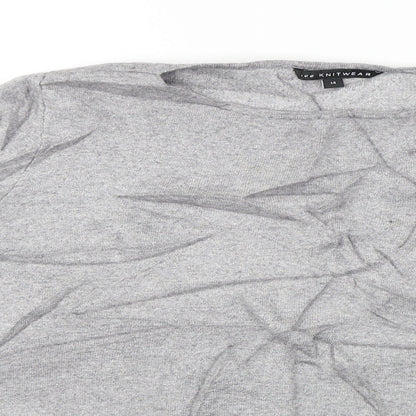 Womens UK Size 14 love knitwear Grey Pullover Jumper