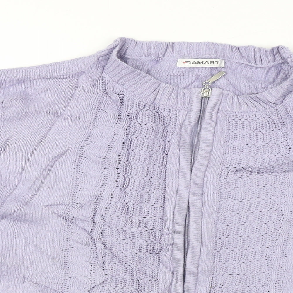 Damart  Womens Purple   Jacket Coat Size 10