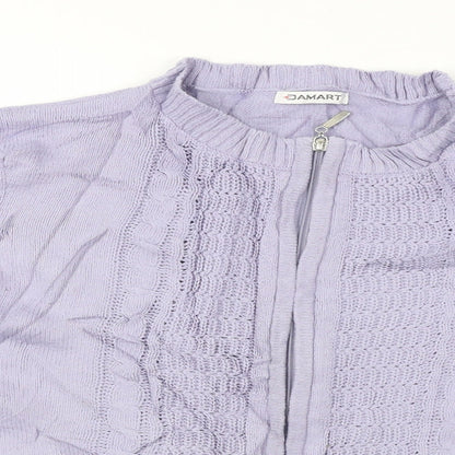 Damart  Womens Purple   Jacket Coat Size 10