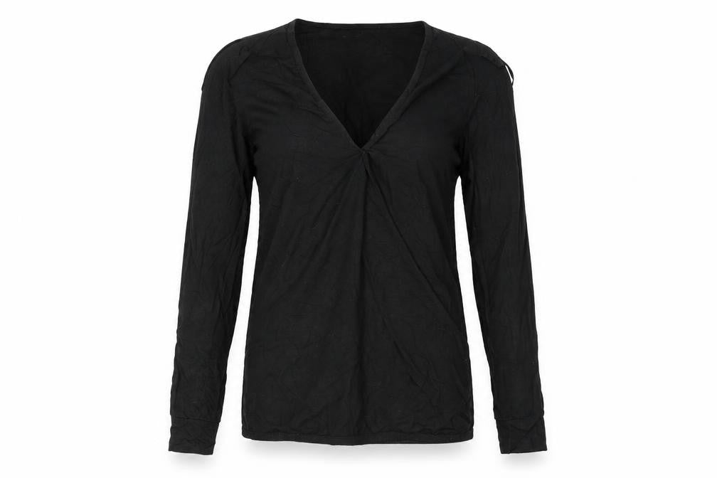 Womens UK Size 12 Definitions Black Basic T-Shirt