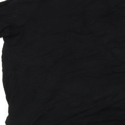 Womens UK Size 12 Definitions Black Basic T-Shirt