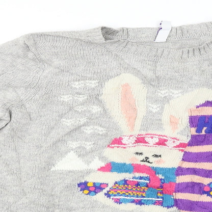 By Henry Holland  Girls Grey   Pullover Jumper Size 10 Years