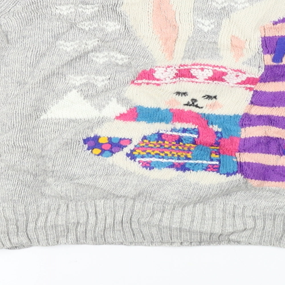 By Henry Holland  Girls Grey   Pullover Jumper Size 10 Years