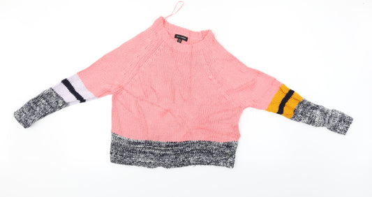 Womens UK Size M QED London Pink Pullover Jumper