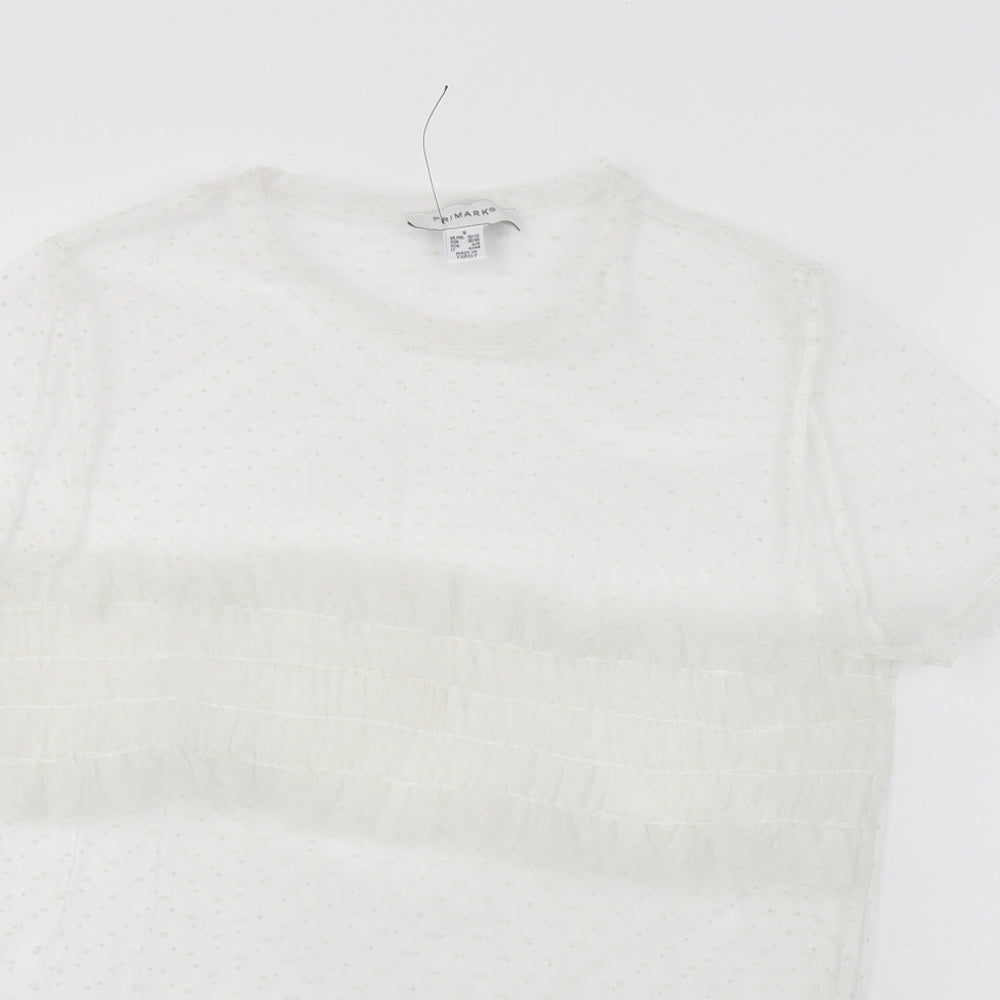 Primark  Womens White   Basic Blouse Size S