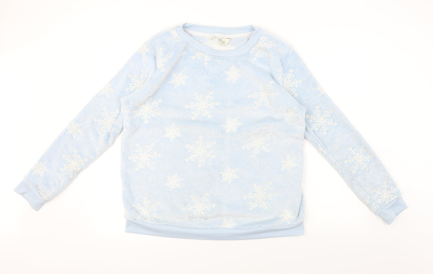 Womens UK Size M Preworn Blue Pullover Jumper