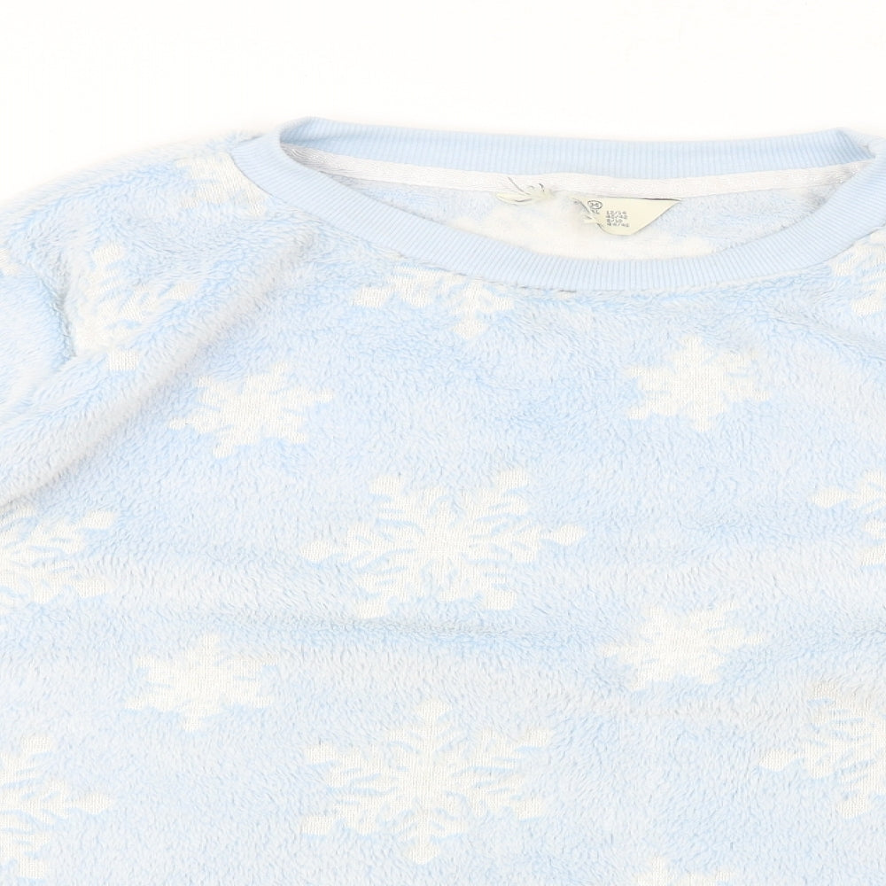 Womens UK Size M Preworn Blue Pullover Jumper
