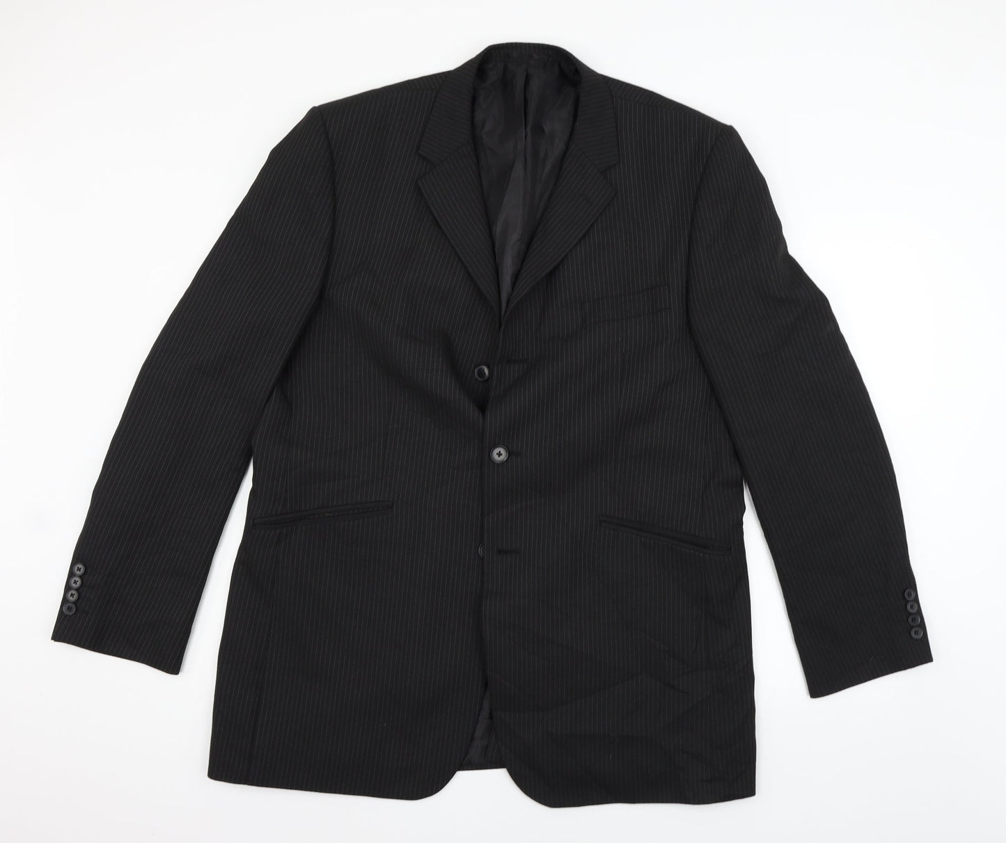 TU Mens Grey Houndstooth  Jacket Suit Size S