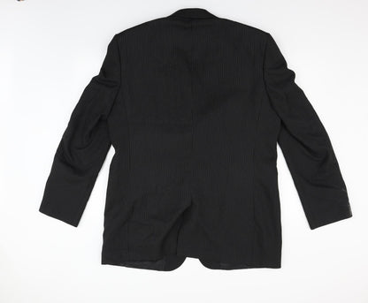 TU Mens Grey Houndstooth  Jacket Suit Size S