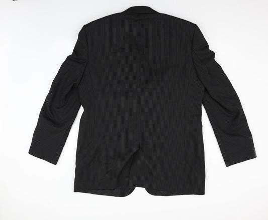 TU Mens Grey Houndstooth  Jacket Suit Size S