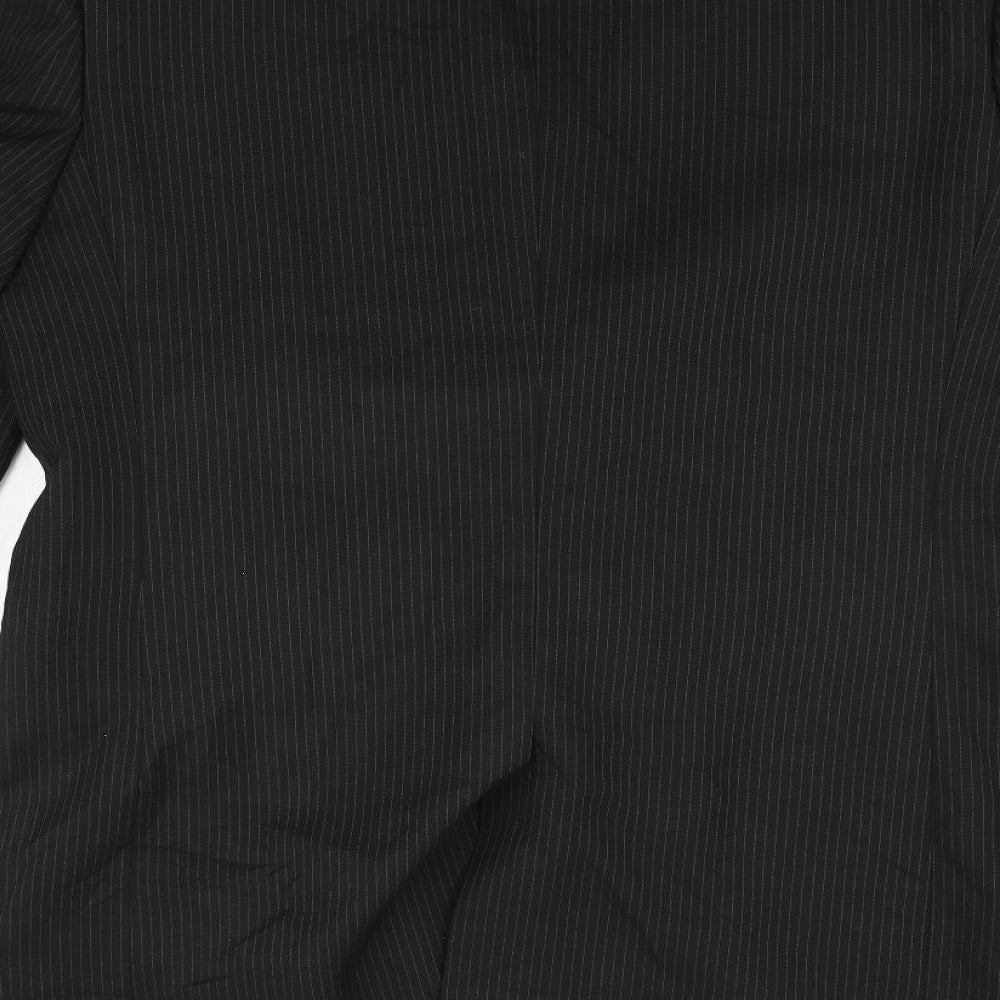 TU Mens Grey Houndstooth  Jacket Suit Size S