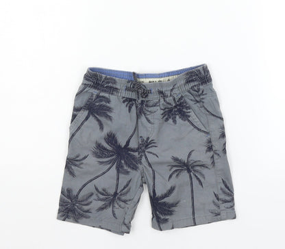 deniem co Girls Grey Geometric  Cargo Shorts Size 3-4 Years