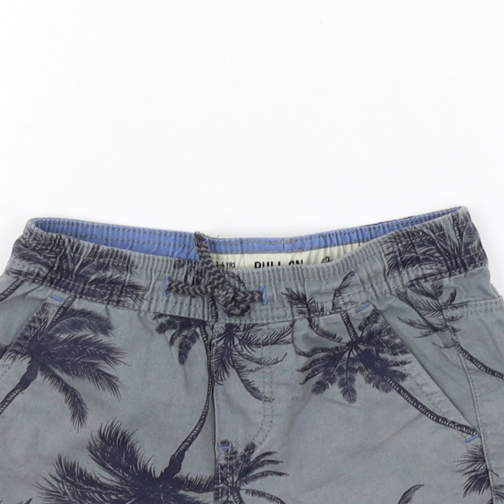 deniem co Girls Grey Geometric  Cargo Shorts Size 3-4 Years